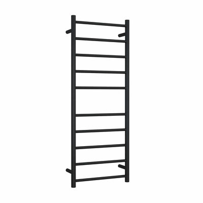 Thermogroup Thermorail 240V Round Ladder Heated Towel Rail Matt Black