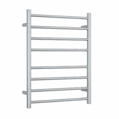 Thermogroup Thermorail 240V Straight Round Ladder Heated Towel Rail Polished Stainless Steel