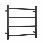 Thermogroup Thermorail 240V Round Ladder Heated Towel Rail Matt Black