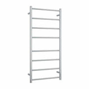 Thermogroup Thermorail 240V Straight Round Ladder Heated Towel Rail Polished Stainless Steel