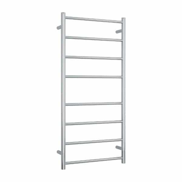 Thermogroup Thermorail 240V Straight Round Ladder Heated Towel Rail Polished Stainless Steel