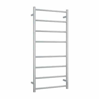 Thermogroup Thermorail 240V Straight Round Ladder Heated Towel Rail Polished Stainless Steel