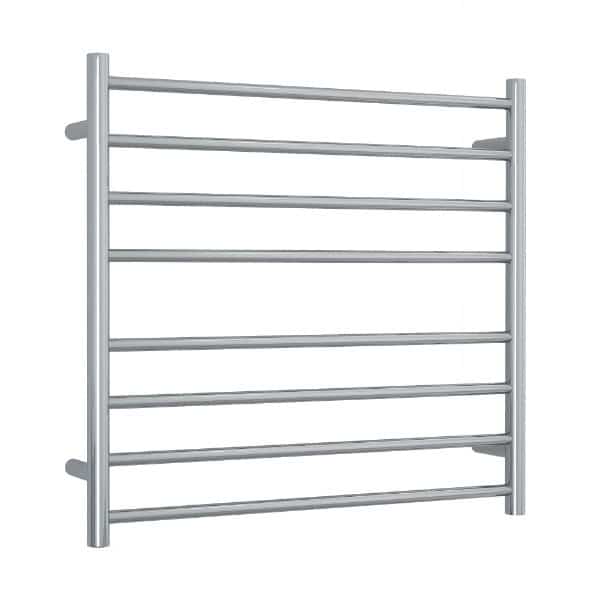 Thermogroup Thermorail 240V Straight Round Ladder Heated Towel Rail Polished Stainless Steel