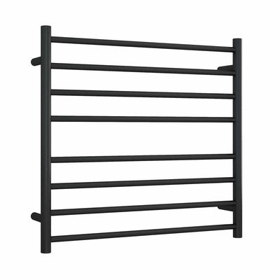 Thermogroup Thermorail 240V Round Ladder Heated Towel Rail Matt Black