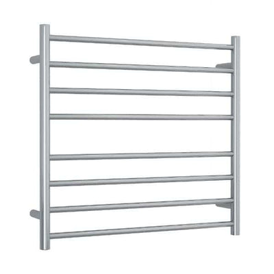 Thermogroup Thermorail 240V Straight Round Ladder Heated Towel Rail Polished Stainless Steel