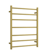 Thermogroup Thermorail 240V Round Ladder Heated Towel Rail Brushed Gold