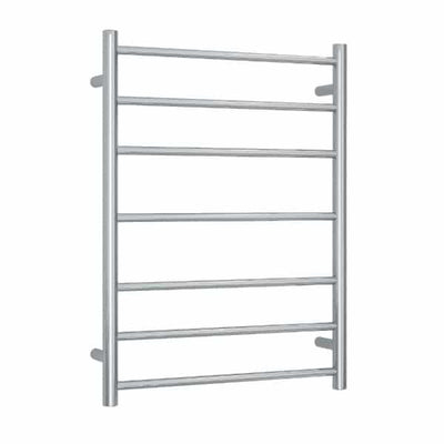 Thermogroup Thermorail 240V Straight Round Ladder Heated Towel Rail Polished Stainless Steel