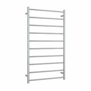 Thermogroup Thermorail 240V Straight Round Ladder Heated Towel Rail Polished Stainless Steel