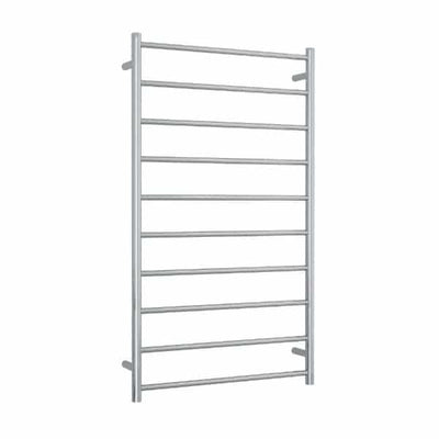 Thermogroup Thermorail 240V Straight Round Ladder Heated Towel Rail Polished Stainless Steel