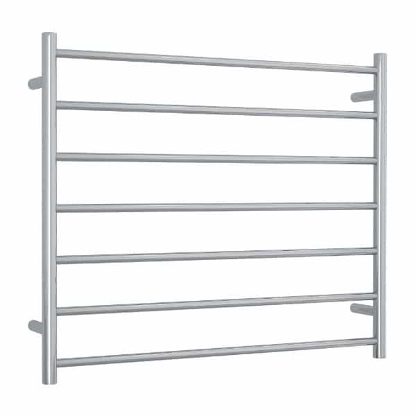 Thermogroup Thermorail 240V Straight Round Ladder Heated Towel Rail Polished Stainless Steel