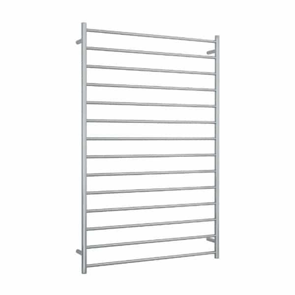 Thermogroup Thermorail 240V Straight Round Ladder Heated Towel Rail Polished Stainless Steel