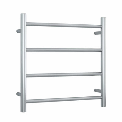 Thermogroup Thermorail 240V Straight Round Ladder Heated Towel Rail Brushed Stainless Steel