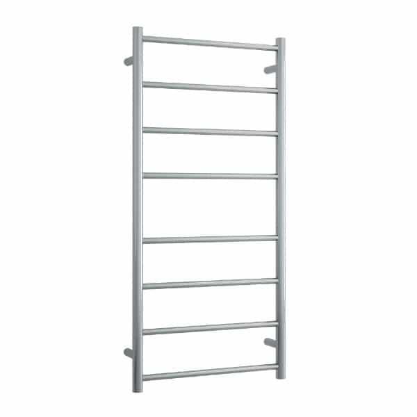 Thermogroup Thermorail 240V Straight Round Ladder Heated Towel Rail Brushed Stainless Steel