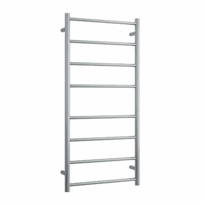 Thermogroup Thermorail 240V Straight Round Ladder Heated Towel Rail Brushed Stainless Steel