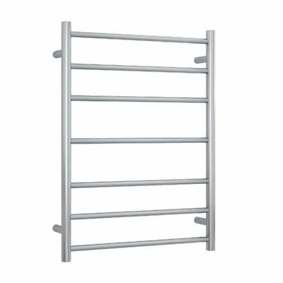 Thermogroup Thermorail 240V Straight Round Ladder Heated Towel Rail Brushed Stainless Steel