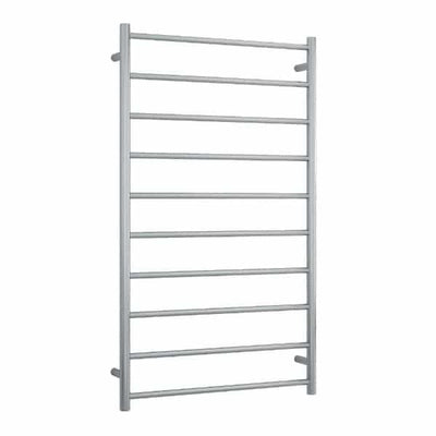 Thermogroup Thermorail 240V Straight Round Ladder Heated Towel Rail Brushed Stainless Steel