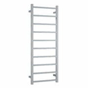 Thermogroup Thermorail 240V Straight Square Ladder Heated Towel Rail Polished Stainless Steel