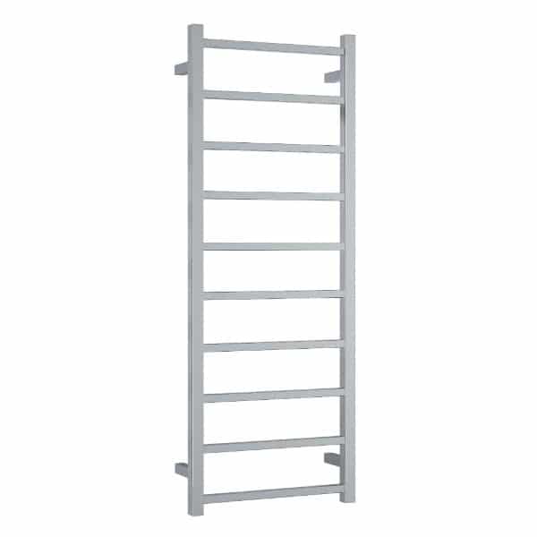 Thermogroup Thermorail 240V Straight Square Ladder Heated Towel Rail Polished Stainless Steel
