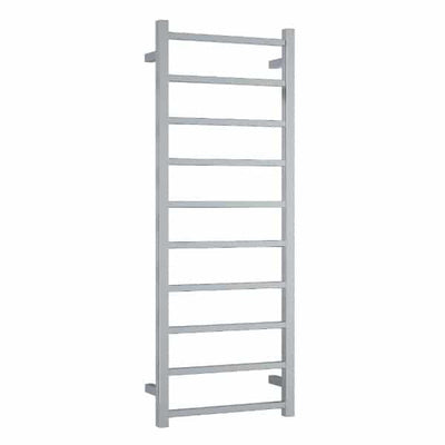 Thermogroup Thermorail 240V Straight Square Ladder Heated Towel Rail Polished Stainless Steel