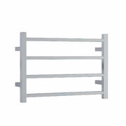 Thermogroup Thermorail 240V Straight Square Ladder Heated Towel Rail Polished Stainless Steel