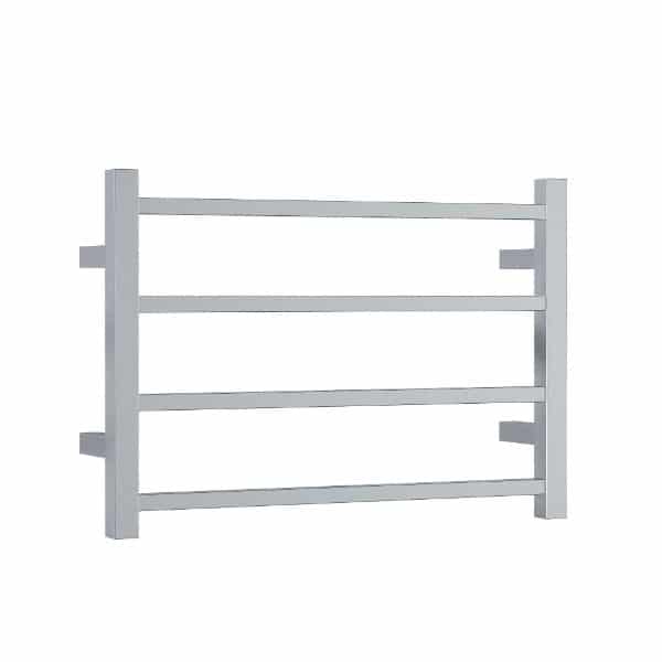 Thermogroup Thermorail 240V Straight Square Ladder Heated Towel Rail Polished Stainless Steel