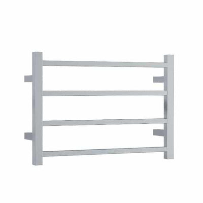 Thermogroup Thermorail 240V Straight Square Ladder Heated Towel Rail Polished Stainless Steel