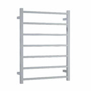 Thermogroup Thermorail 240V Straight Square Ladder Heated Towel Rail Polished Stainless Steel