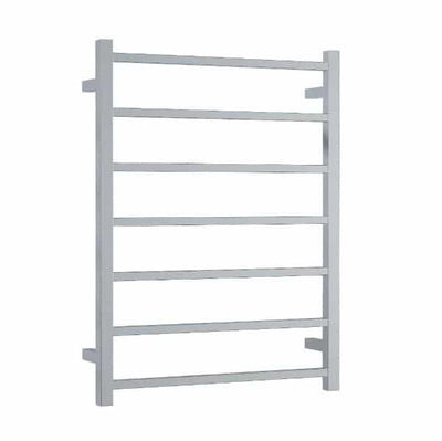 Thermogroup Thermorail 240V Straight Square Ladder Heated Towel Rail Polished Stainless Steel