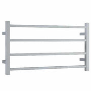 Thermogroup Thermorail 240V Straight Square Ladder Heated Towel Rail Polished Stainless Steel
