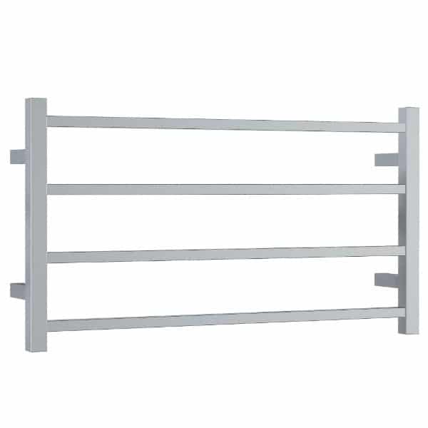 Thermogroup Thermorail 240V Straight Square Ladder Heated Towel Rail Polished Stainless Steel