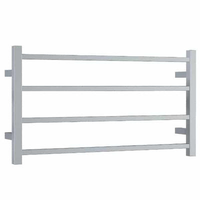 Thermogroup Thermorail 240V Straight Square Ladder Heated Towel Rail Polished Stainless Steel