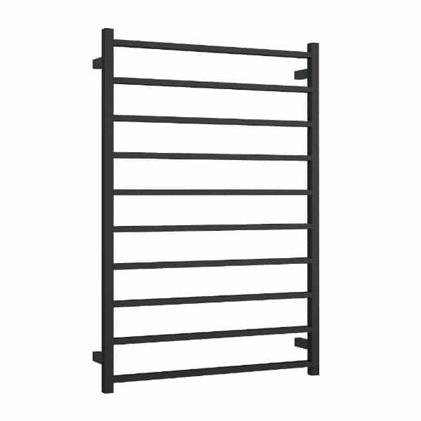 Thermogroup Thermorail 240V Square Ladder Heated Towel Rail Matt Black