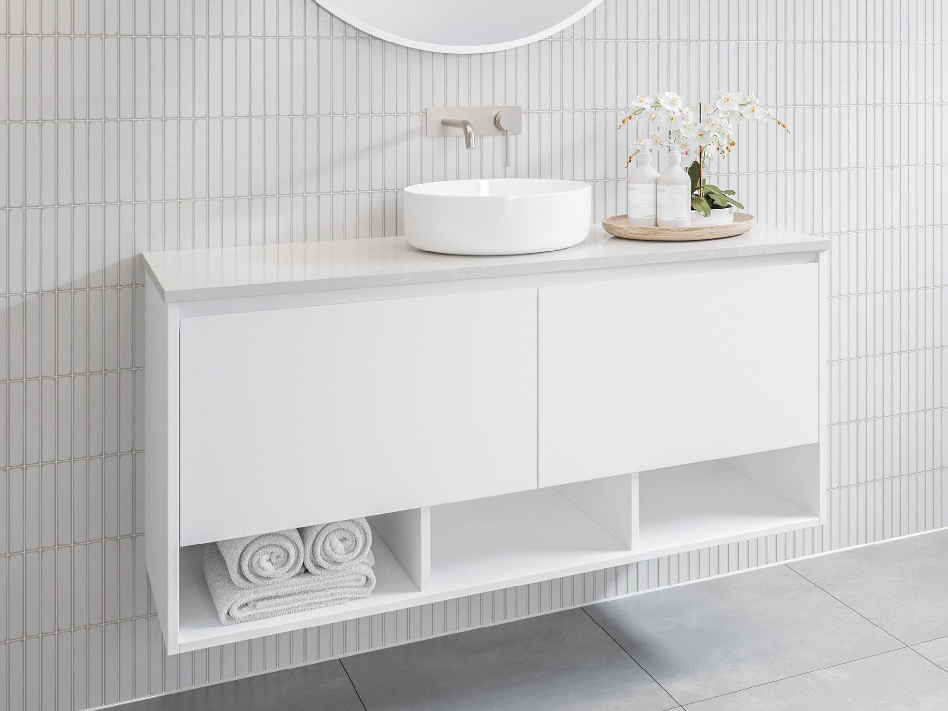 Timberline Kansas Wall Hung Vanity Above Counter Basin