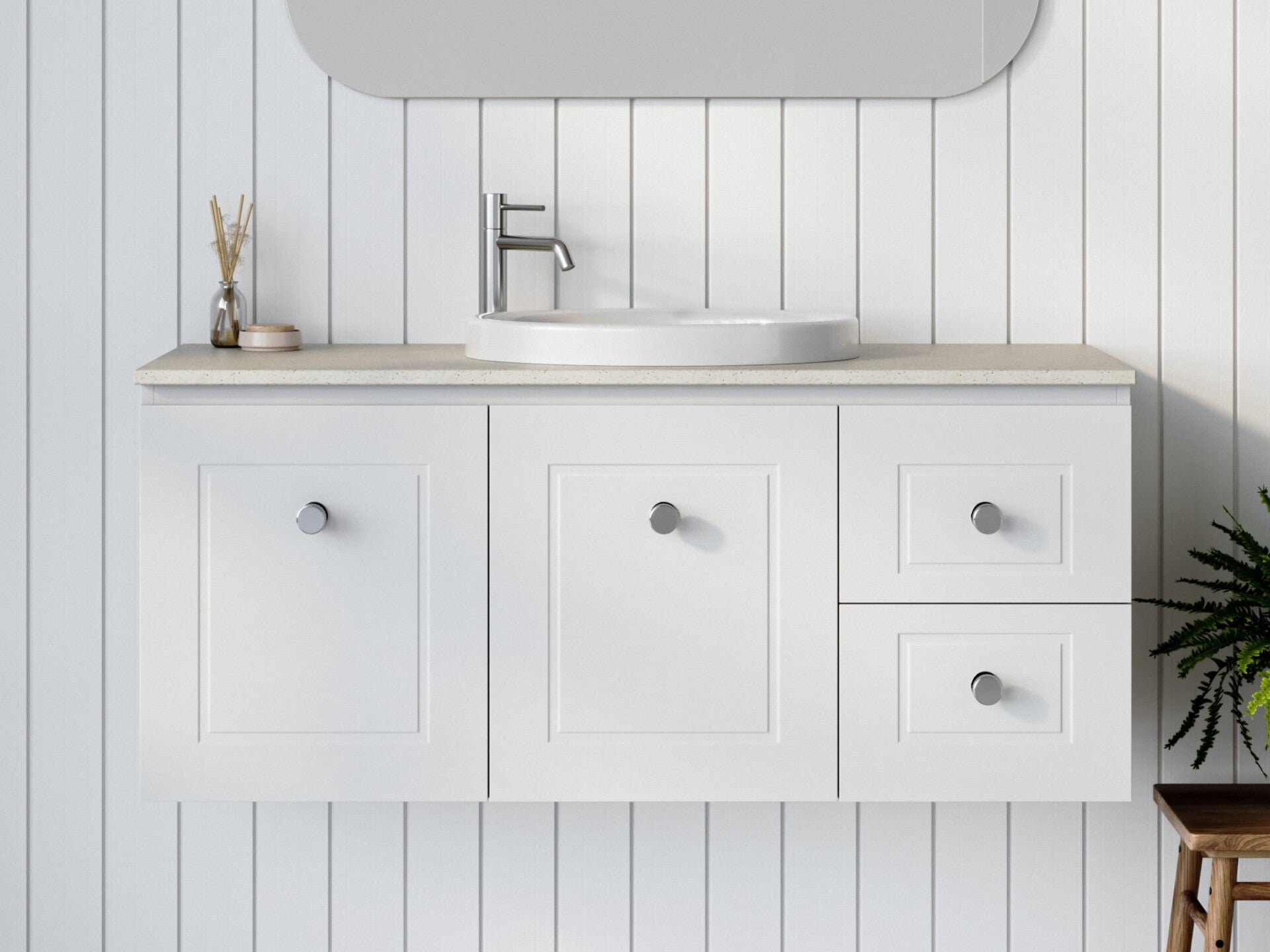 Nevada Classic Vanity Unit Floor Mount