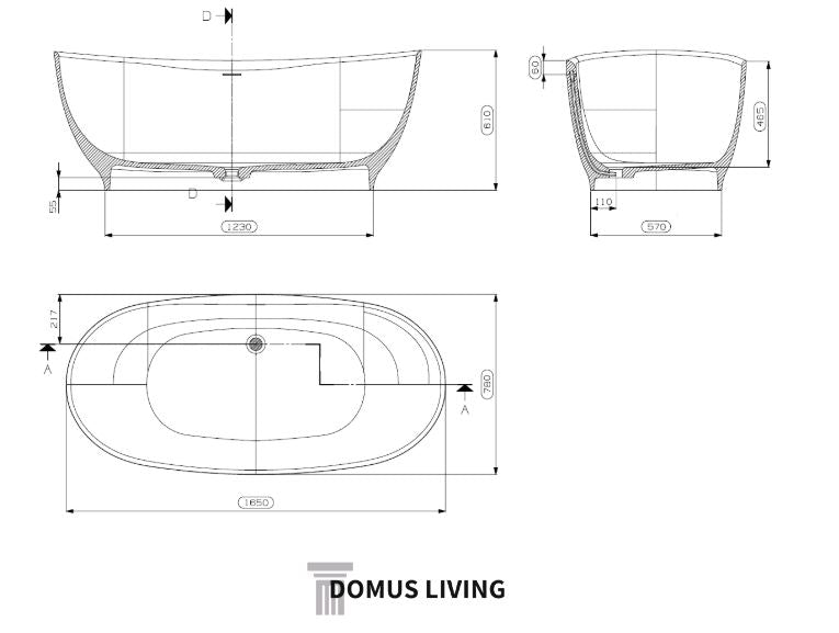 Domus Living Ulpia Freestanding Bath