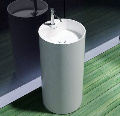 Pietra Bianca Union Freestanding Pedestal Basins