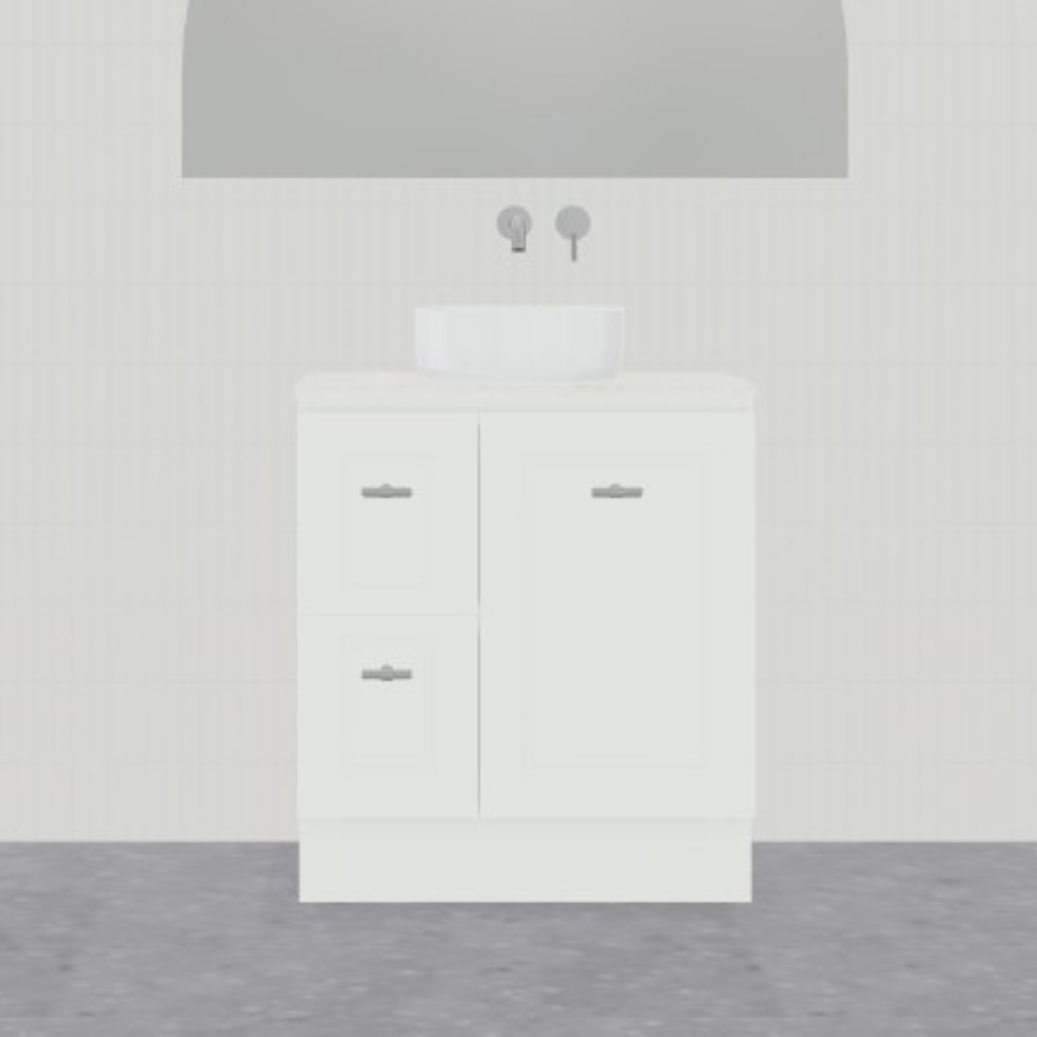 Nevada Classic Vanity Unit Floor Mount