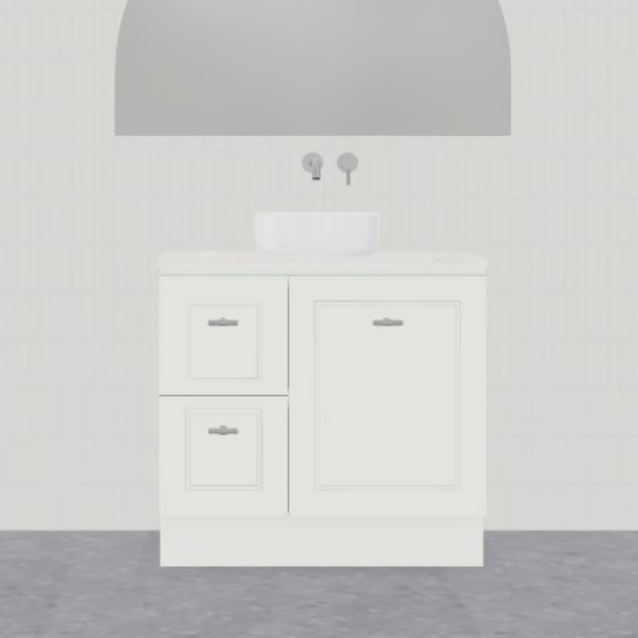 Nevada Classic Vanity Unit Floor Mount