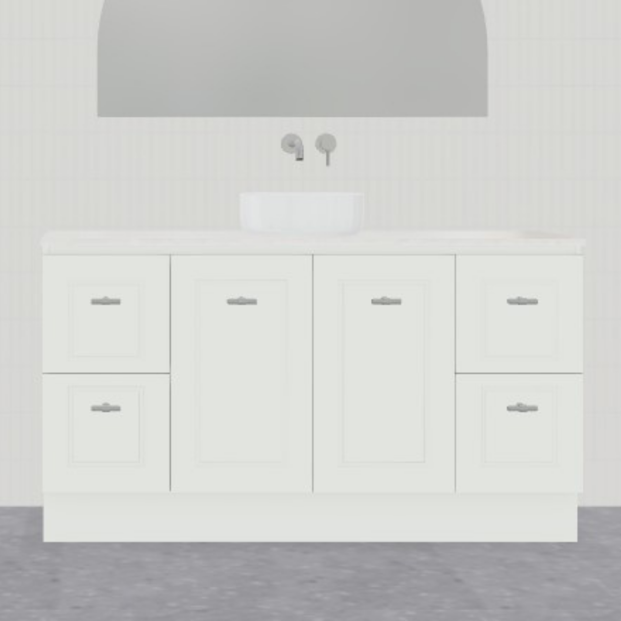 Nevada Classic Vanity Unit Floor Mount