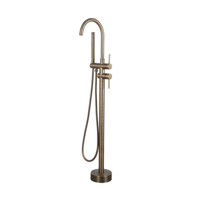 Mimi Freestanding Bath Filler & Handshower Antique Brass