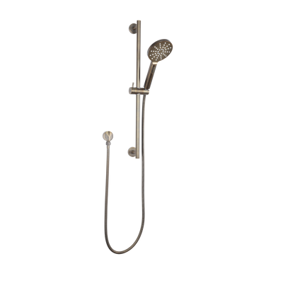 Mimi Multifunction Rail Shower Set Antique Brass