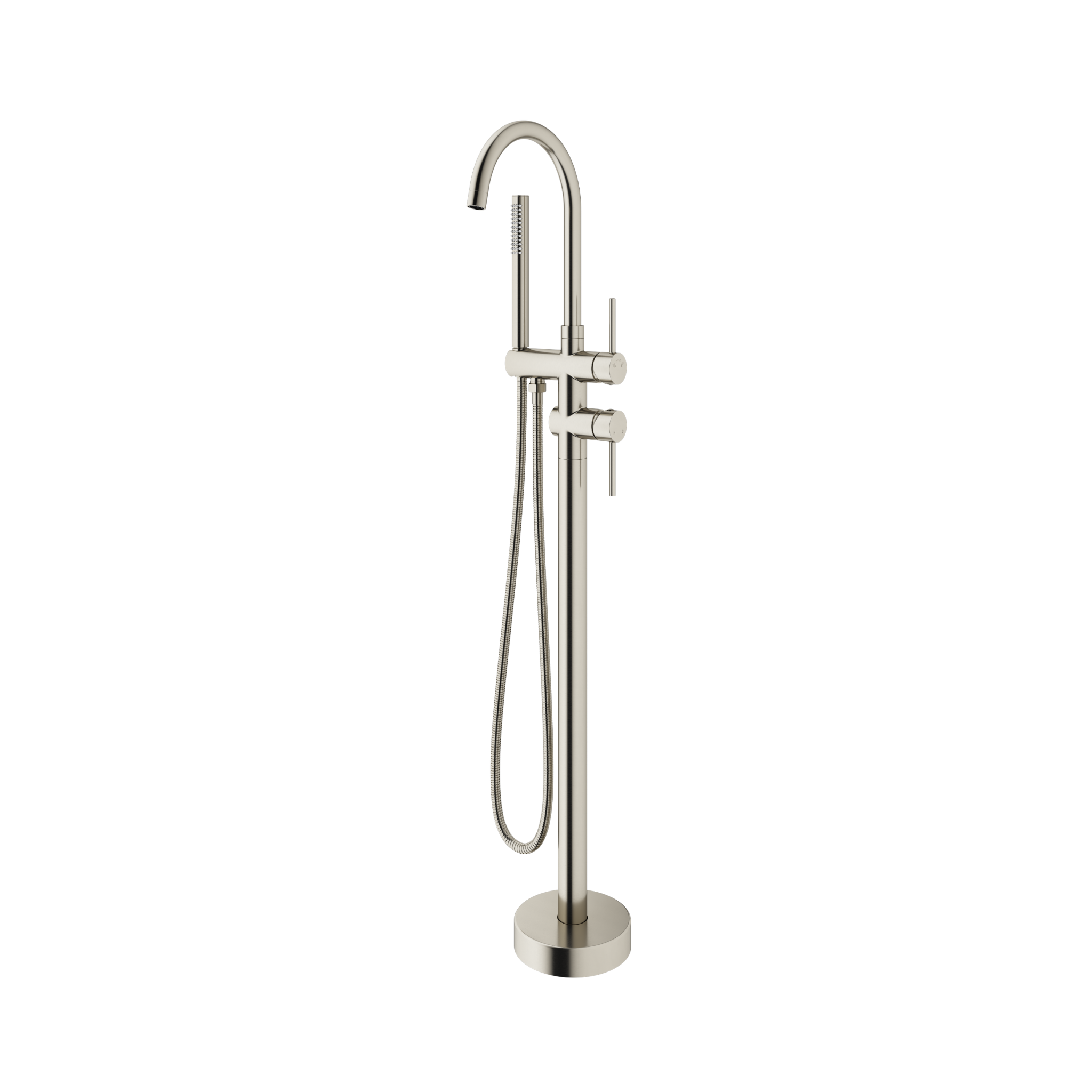 Mimi Freestanding Bath Filler & Handshower Brushed Nickel