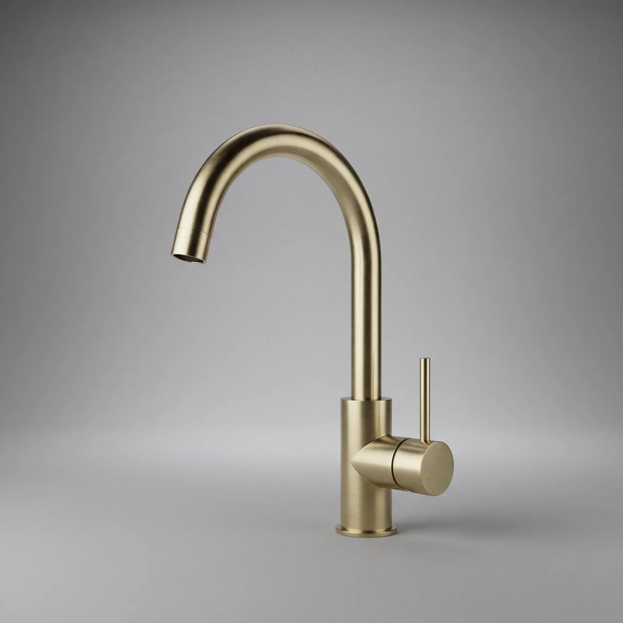 Mimi Cove Gooseneck Kitchen Mixer Brushed Brass