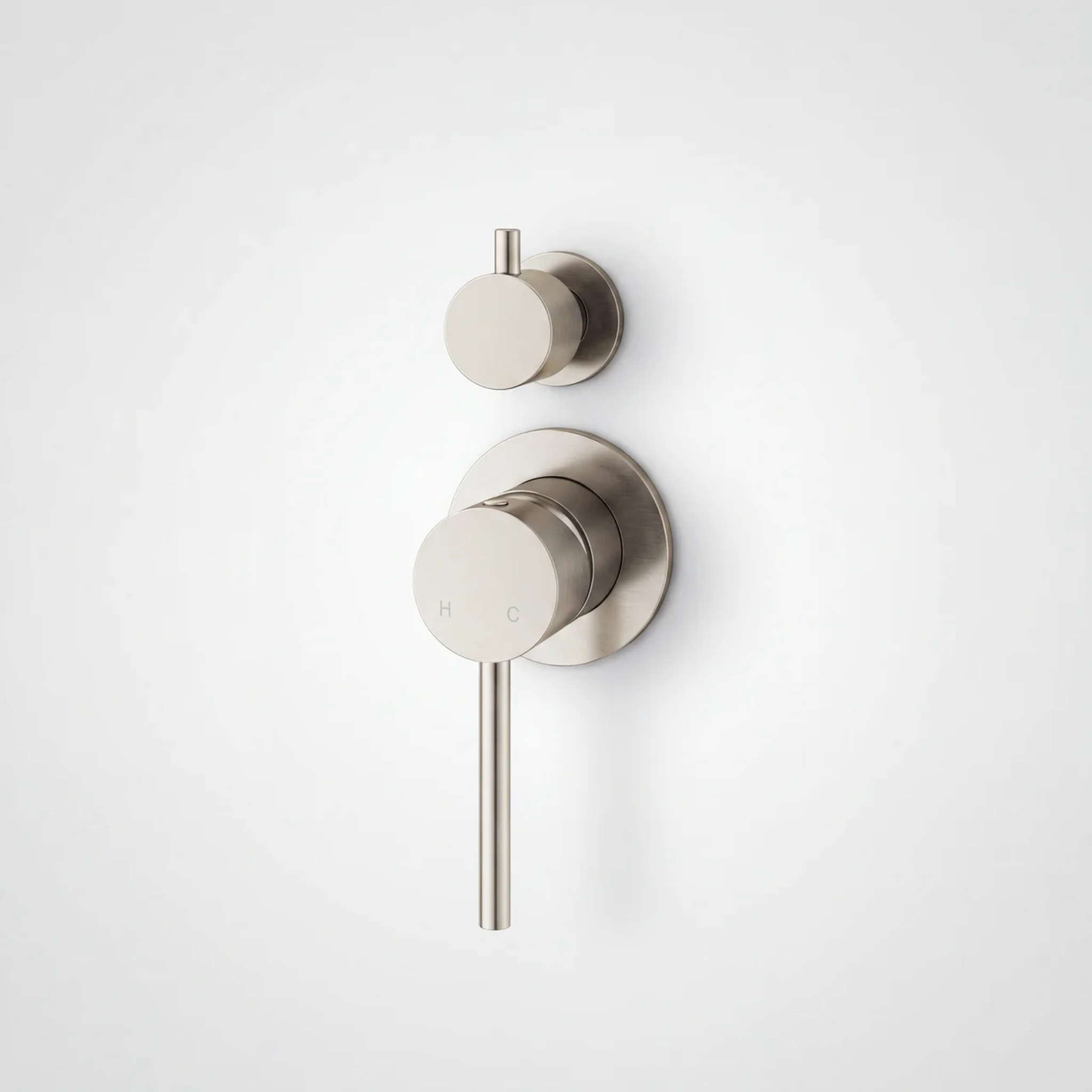 Mimi Cove Wall Mixer Diverter Warm Brushed Nickel