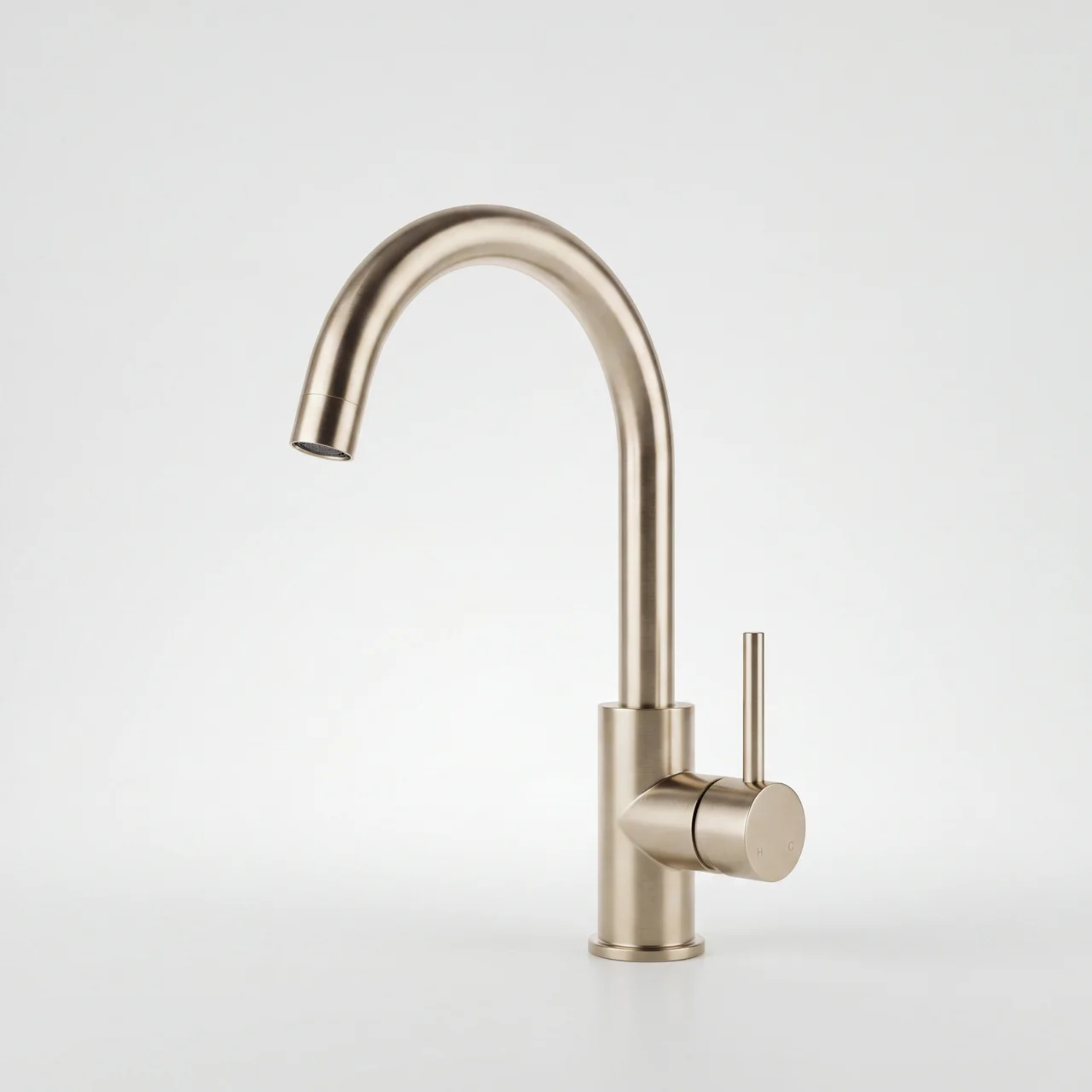 Mimi Cove Gooseneck Kitchen Mixer Warm Brushed Nickel
