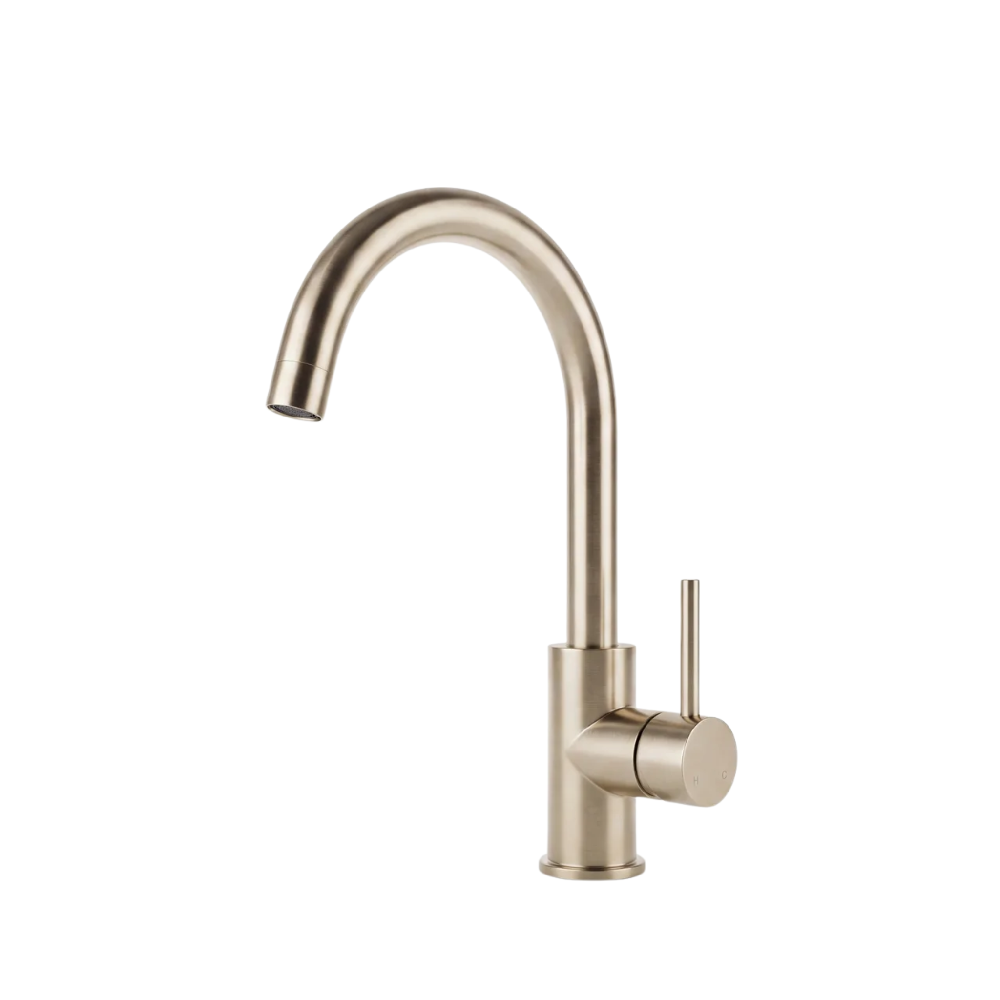 Mimi Cove Gooseneck Kitchen Mixer Warm Brushed Nickel