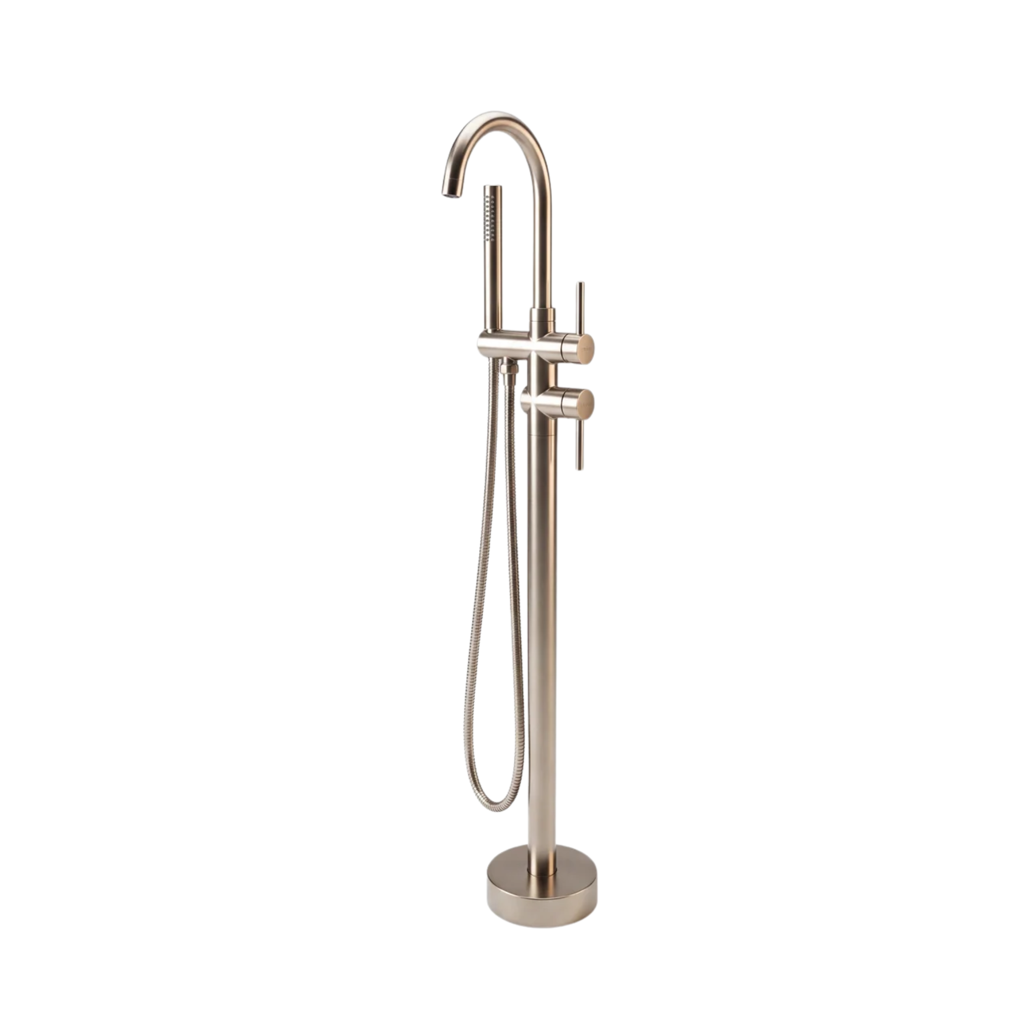 Mimi Cove Freestanding Bath Filler & Handshower Warm Brushed Nickel