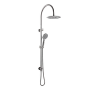 Mimi Cove Twin Gooseneck Rail Shower Gun Metal
