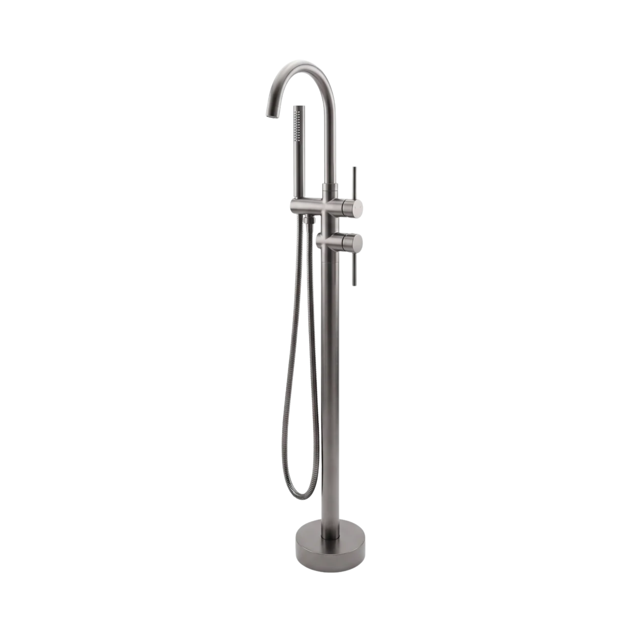 Mimi Cove Freestanding Bath Filler & Handshower Gun Metal
