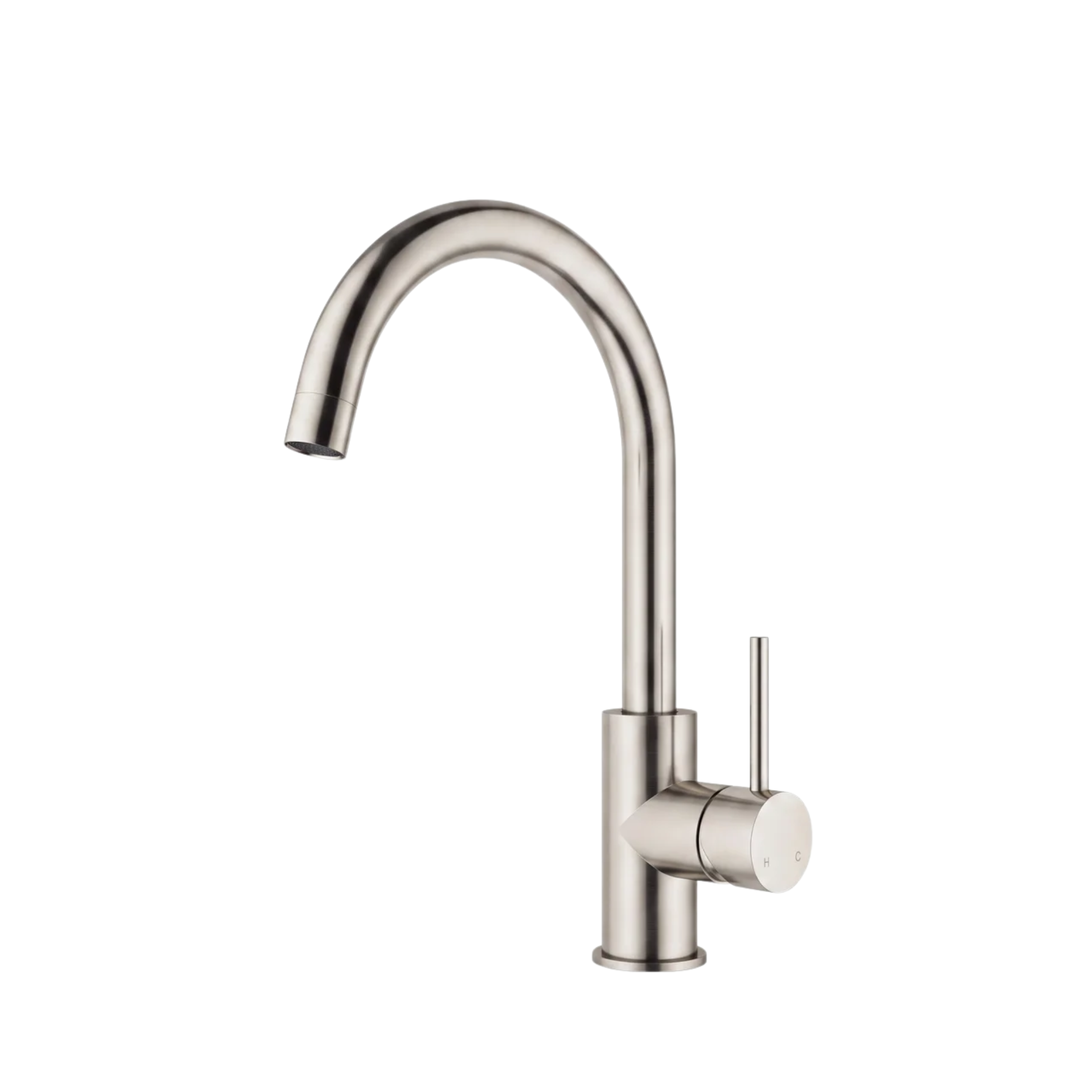 Mimi Cove Gooseneck Kitchen Mixer Warm Brushed Nickel